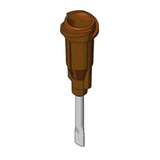 Nordson® EFD® Stainless Steel Precision Dispensing Tip, 15 ga x 1/2 in, Amber 50/BX redirect to product page